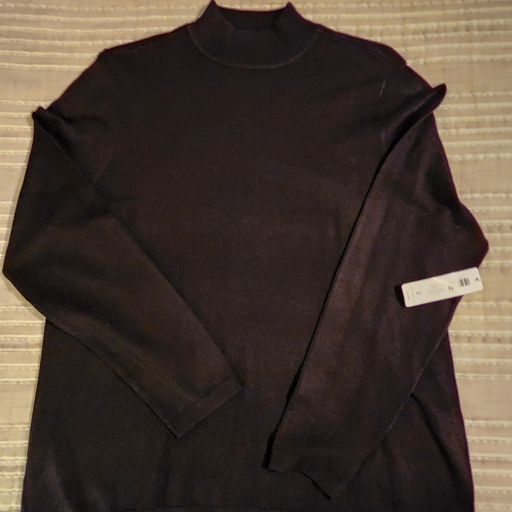 NWT CHICO'S BLACK TURTLENECK SWEATER CHICO SIZE 2 NWT
